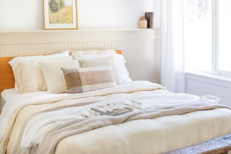 The percale bed linen